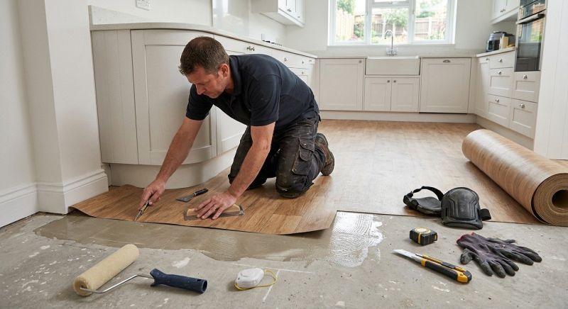Sheet Linoleum Installation detail